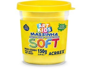 Massa de Modelar 150g Soft Amarelo Limão - Acrilex