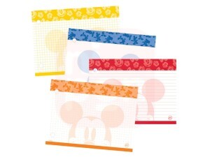 Fichário 1/4 Cristal Mickey + 80 Folhas