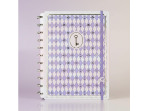 Caderno Inteligente – Isa Akkari Purple Key – Grande (80 folhas)