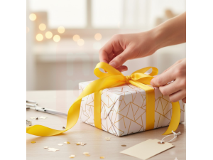 Fita de Cetim Amarela - 22mm