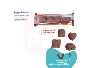 BORRACHA CHOCOLATE C/4 – TRIS